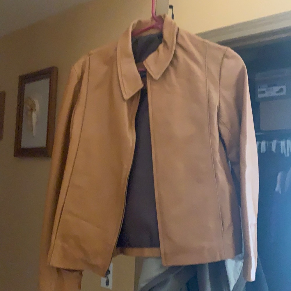 Womans Brown Leather Jacket